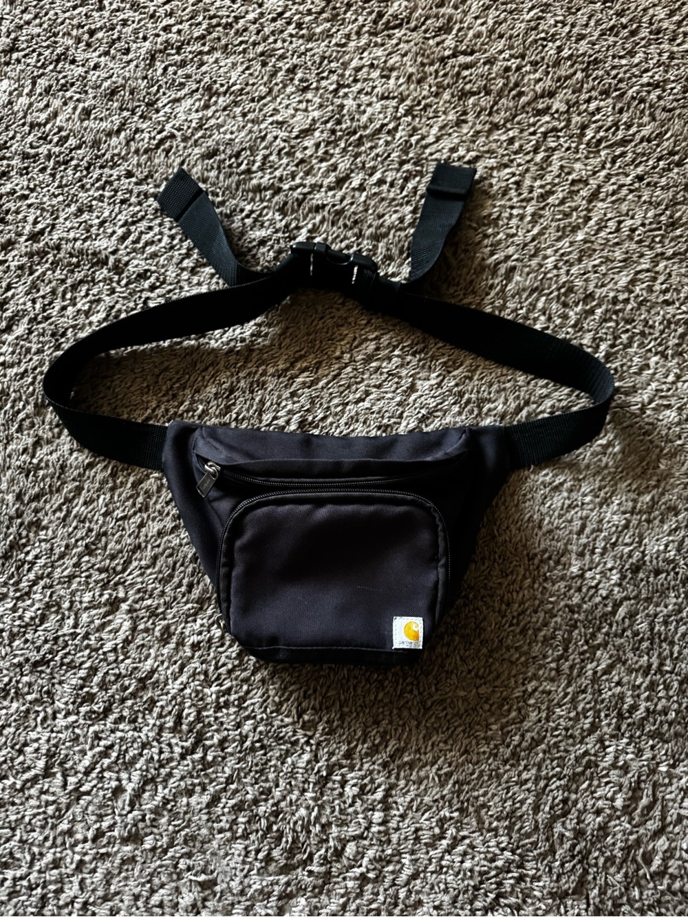 Carhartt Black Waist Bag with Front Pocket